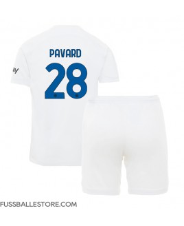 Günstige Inter Milan Benjamin Pavard #28 Auswärts Trikotsatzt Kinder 2023-24 Kurzarm (+ Kurze Hosen)